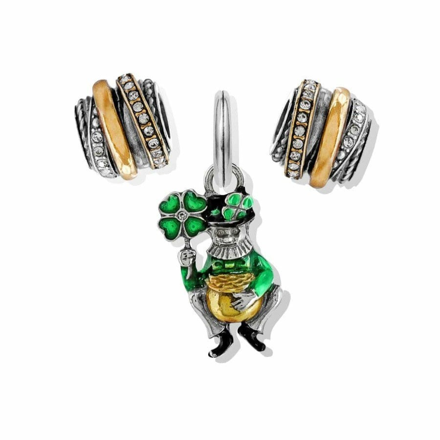 Charms Brighton Collectibles Ready-To-Wear Charm Sets | Lucky Leprechaun Charm Gift Set Gold-Green