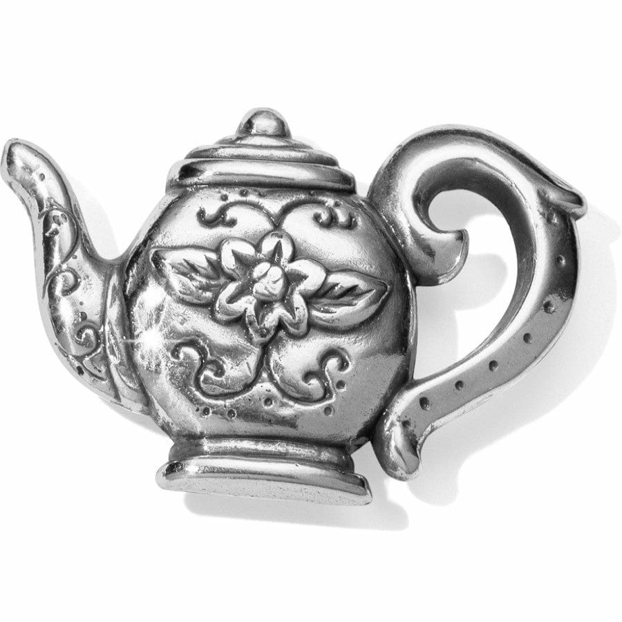 Accessories Brighton Collectibles Office & Clocks | Chelsea Tea Pot Magnet Silver