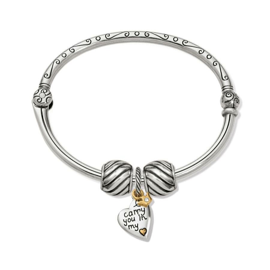 Charms Brighton Collectibles Ready-To-Wear Charm Sets | Forever In My Heart Charm Bangle Silver-Gold