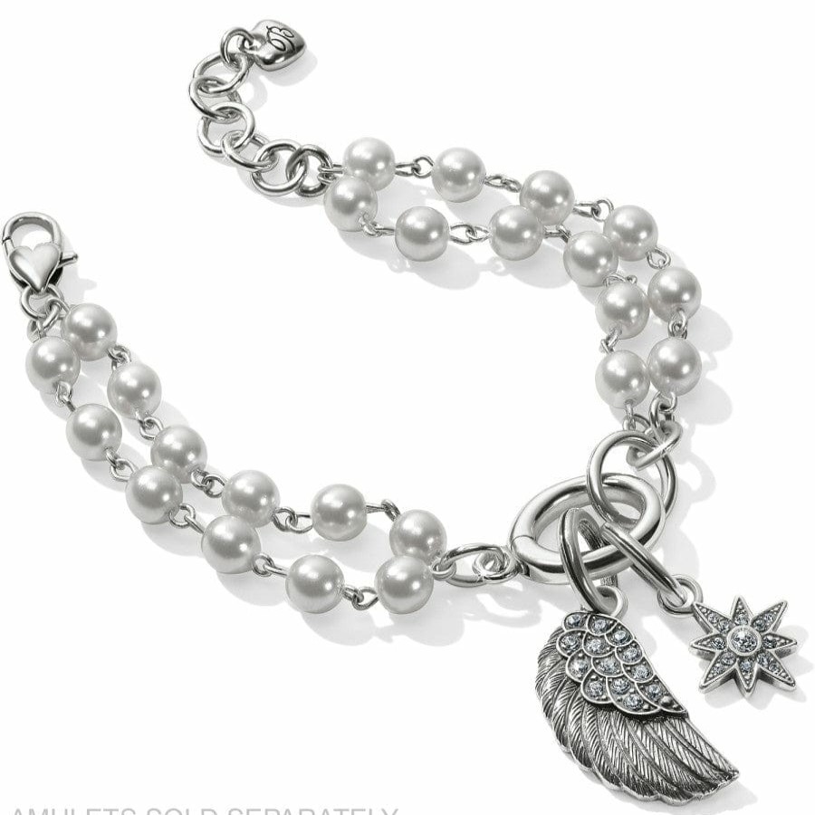 Charms Brighton Collectibles Charm Necklaces & Holders | Victoria Charm Bracelet Silver-Pearl