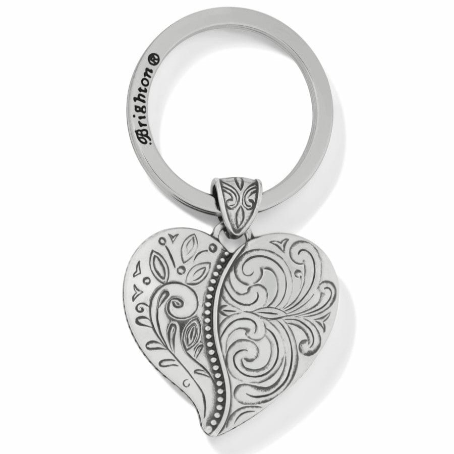 Accessories Brighton Collectibles Key Fobs | Ornate Heart Key Fob Silver