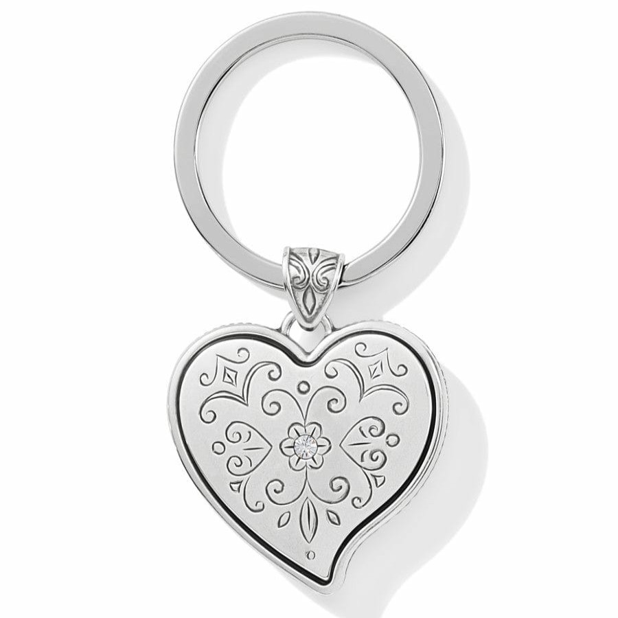 Accessories Brighton Collectibles Key Fobs | Ornate Heart Key Fob Silver