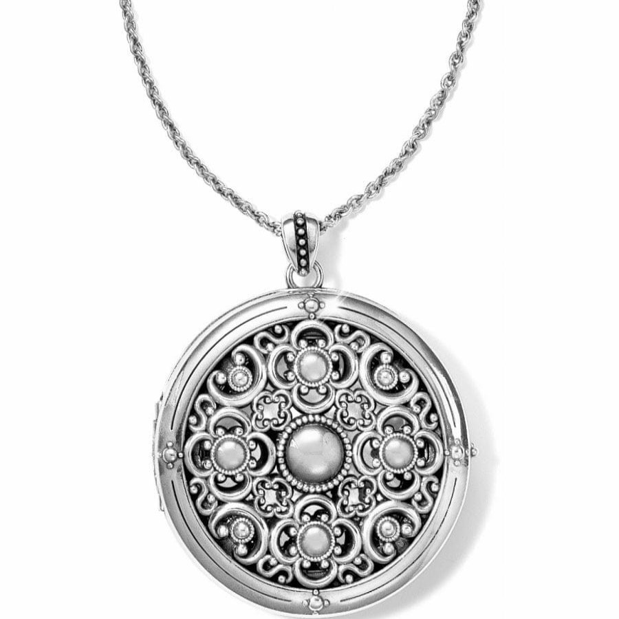 Jewelry Brighton Collectibles Photo Lockets | Vita Long Locket Necklace Silver