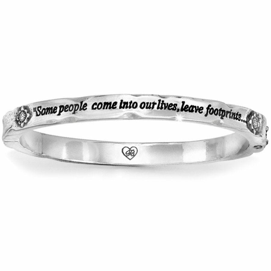 Jewelry Brighton Collectibles Bracelets | Footprints Hinged Bangle Silver