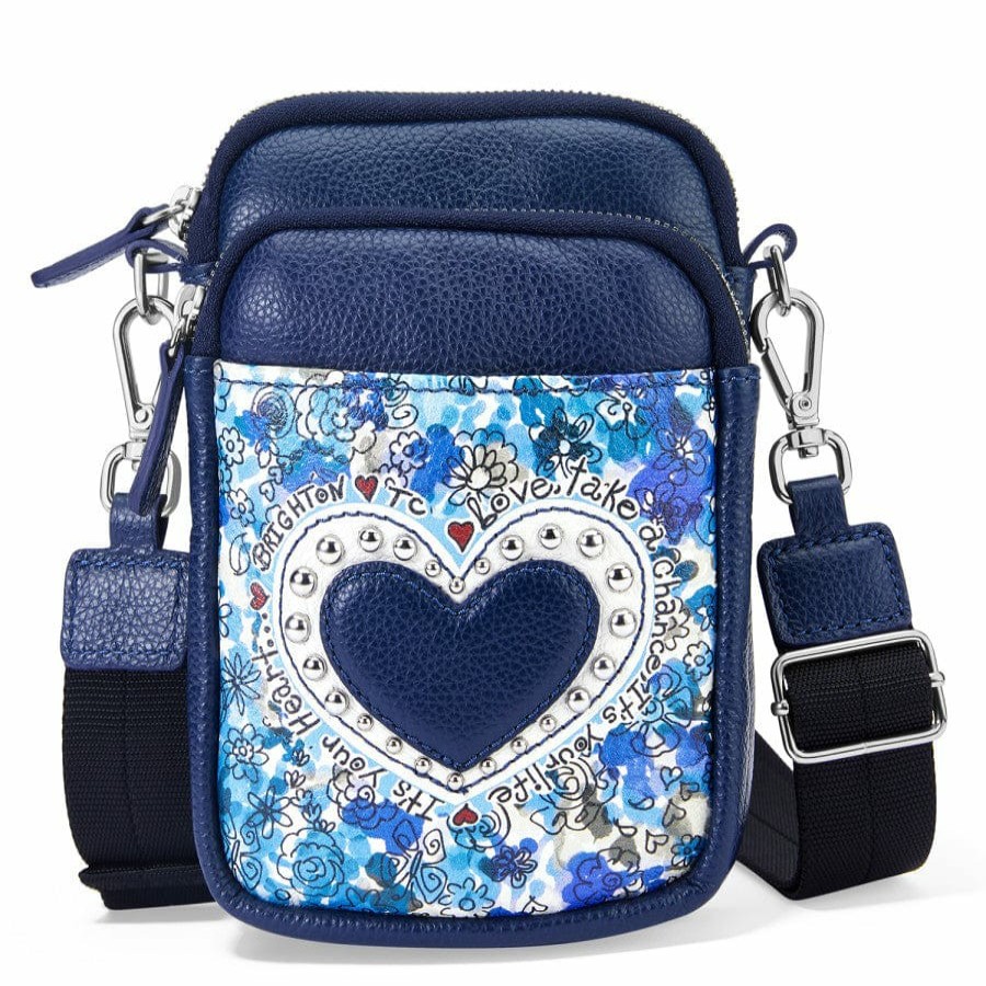 Handbags Brighton Collectibles Crossbodies | Love Bouquet Utility Bag Midnight