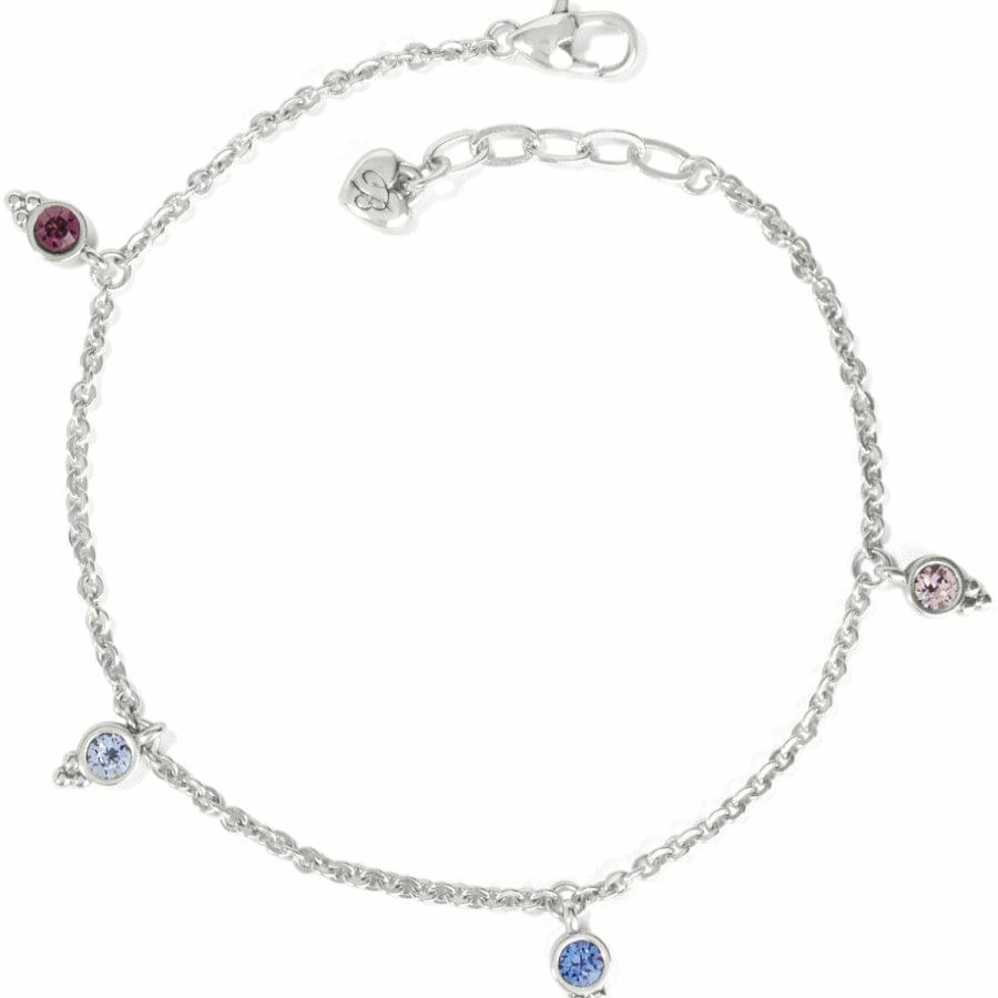 Jewelry Brighton Anklets | Color Drops Anklet Silver-Multi