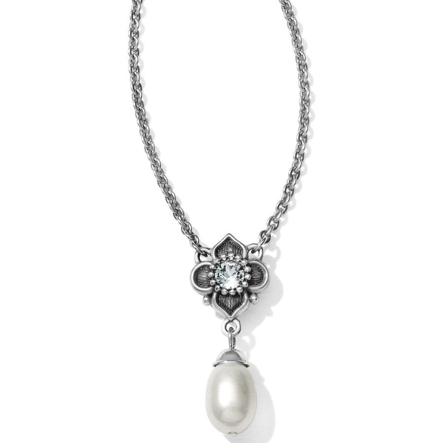 Jewelry Brighton Collectibles Necklaces | Alcazar Margaret Drop Necklace Silver-Pearl