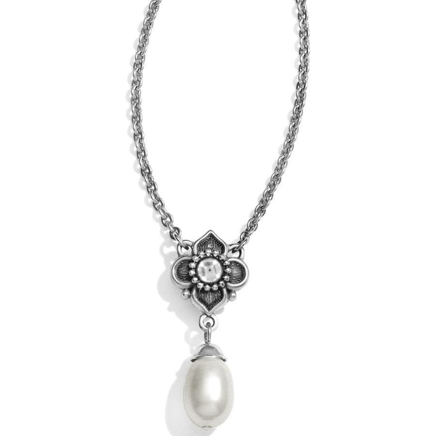 Jewelry Brighton Collectibles Necklaces | Alcazar Margaret Drop Necklace Silver-Pearl