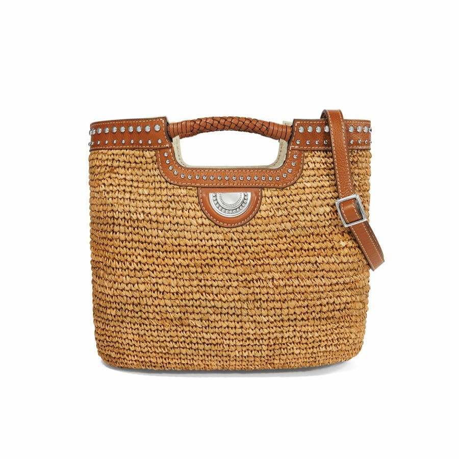 Handbags Brighton Straw | South Hampton Straw Hand Held Tote Natural-Luggage