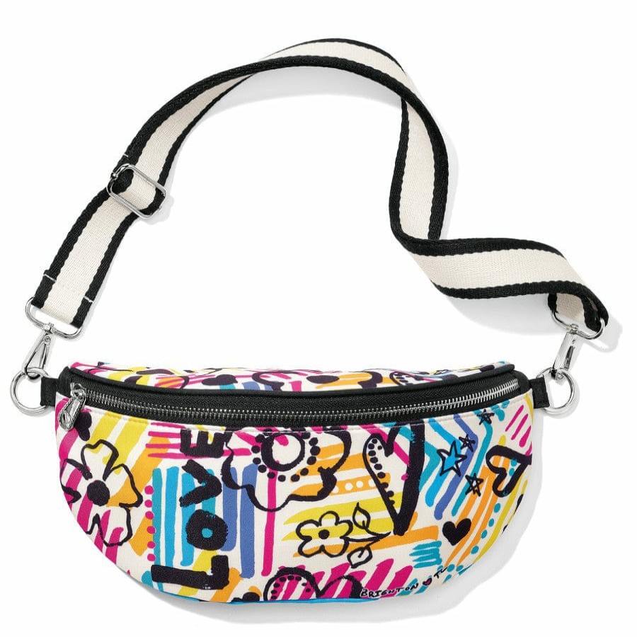 Handbags Brighton Luggage & Travel | Graffiti Love Cross Body Belt Bag Multi