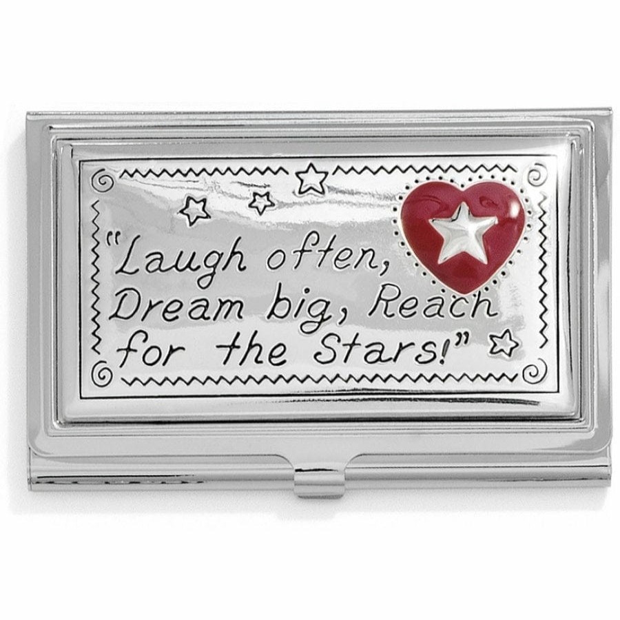 Accessories Brighton Collectibles Handbag Accessories | Joyful Heart Card Case Silver-Red