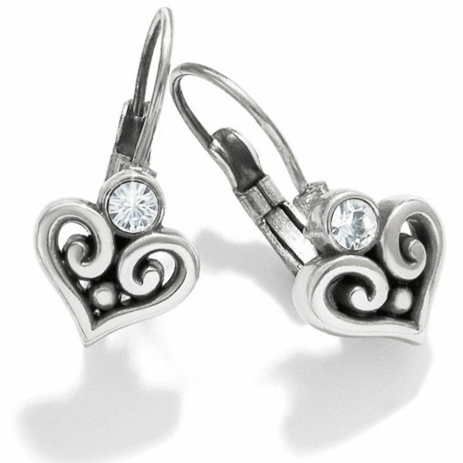 Jewelry Brighton Collectibles Earrings | Alcazar Heart Leverback Earrings Silver