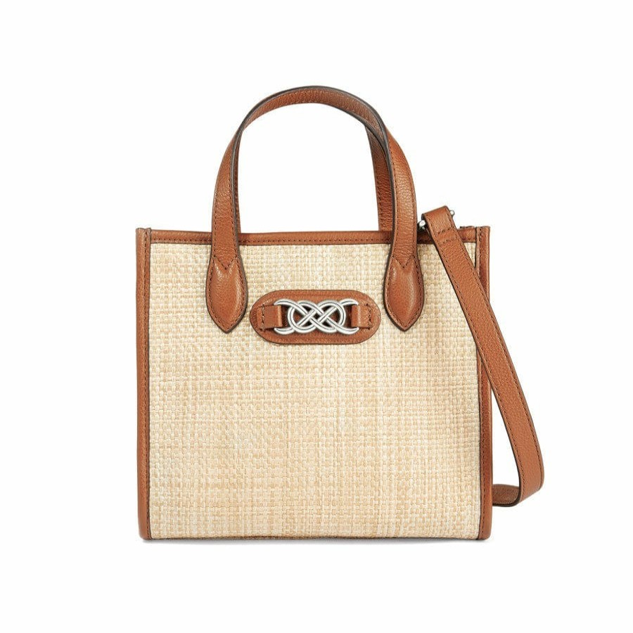 Handbags Brighton Straw | Harlow Straw Small Tote Natural-Luggage