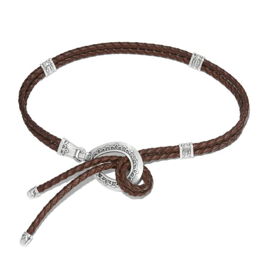 Accessories Brighton Women'S Belts | Double Barrel Braid Belt Brown