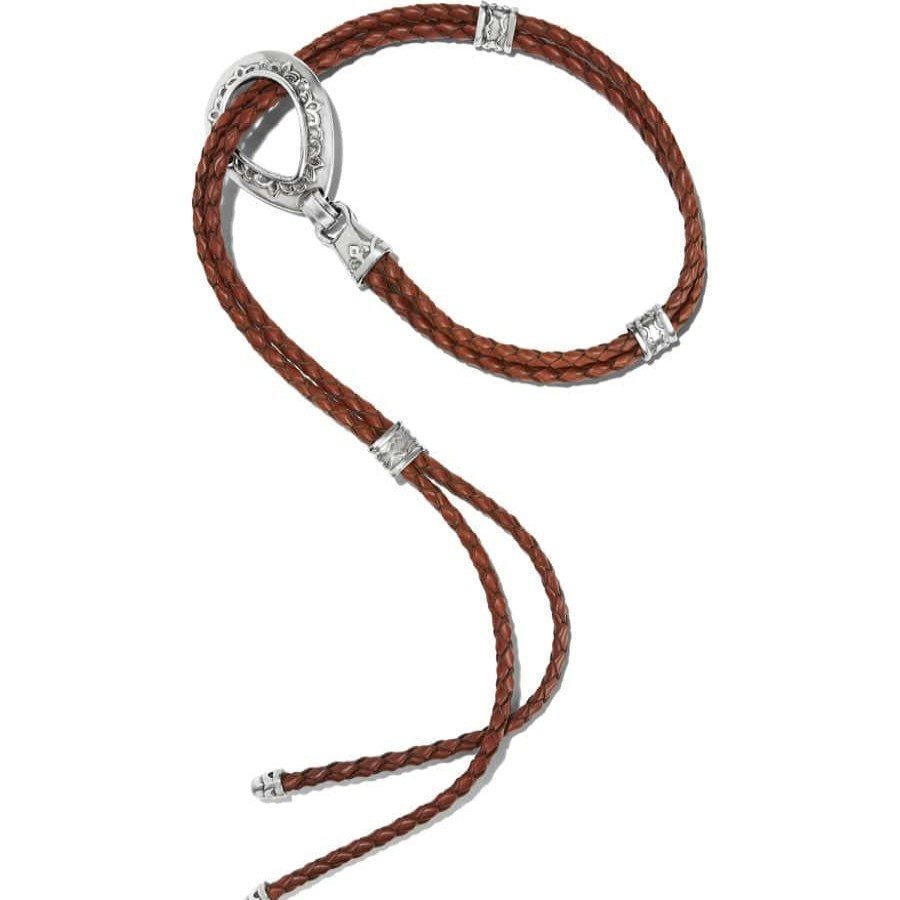 Accessories Brighton Women'S Belts | Double Barrel Braid Belt Brown