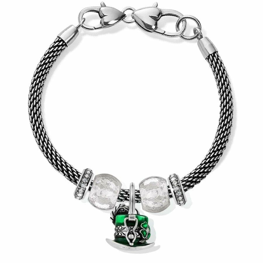 Charms Brighton Collectibles Ready-To-Wear Charm Sets | Go Lucky Charm Bracelet Silver-Green