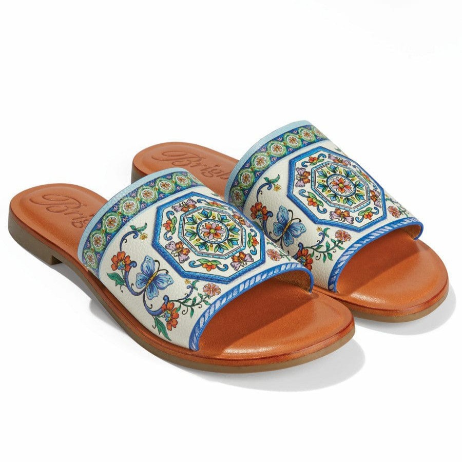 Footwear Brighton Sandals | Arte Flat Sandals White-Multi