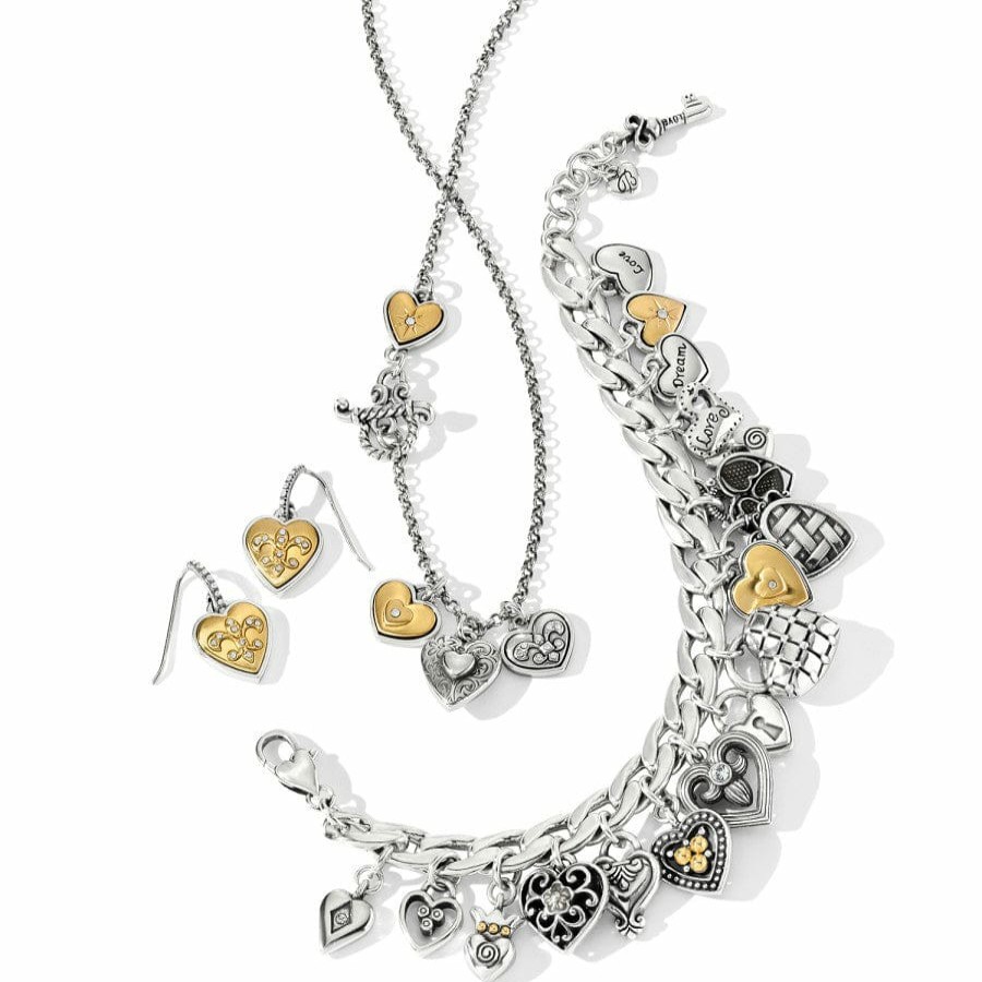 Jewelry Brighton Collectibles Necklaces | One Heart Short Necklace Silver-Gold