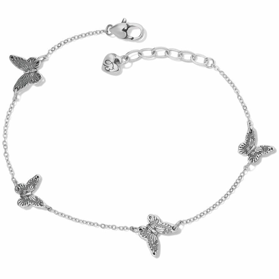 Jewelry Brighton Collectibles Anklets | Solstice Butterfly Anklet Silver